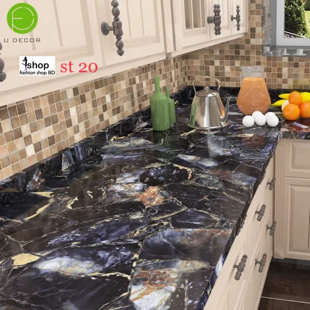 Waterproof Oil proof Self adhesive Wallpaper Moisture proof Stove Sticker Fireproof High Temperature-resistant Kitchen Sticker ST 20