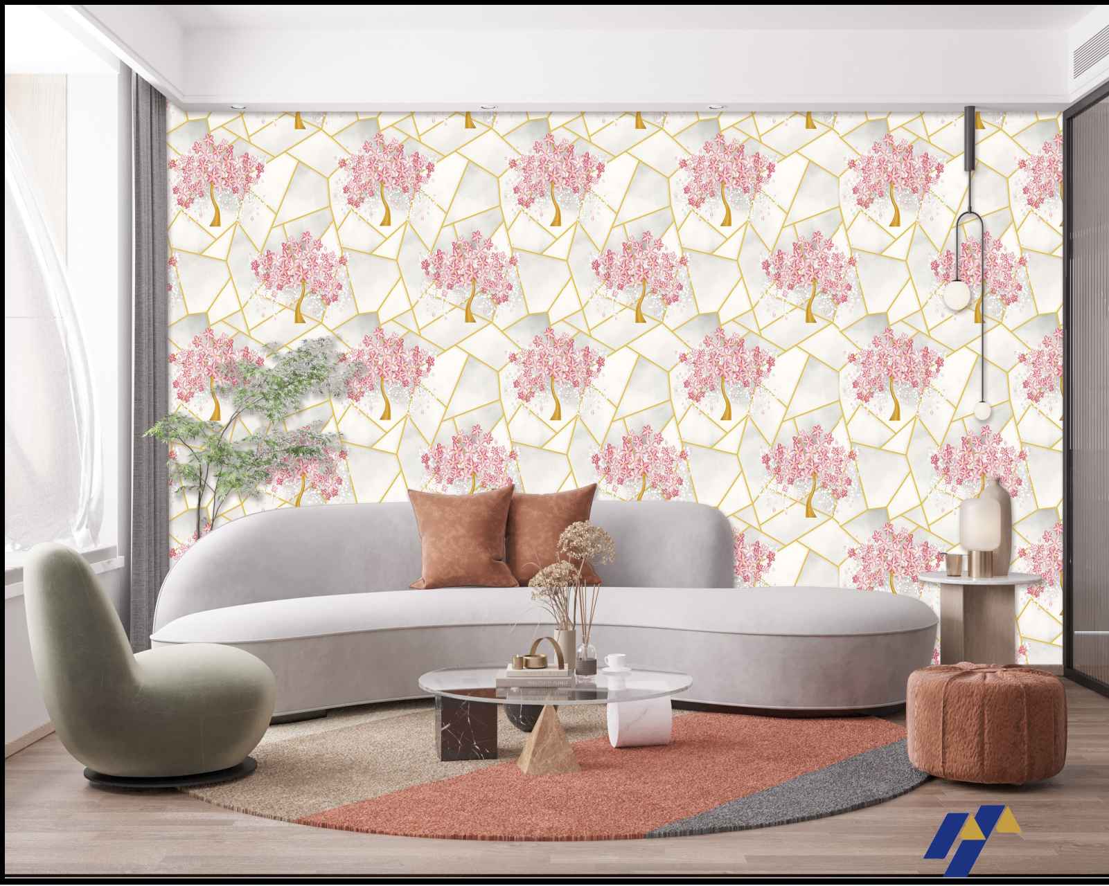 3D Deep Embossed Wallpaper T2 45
