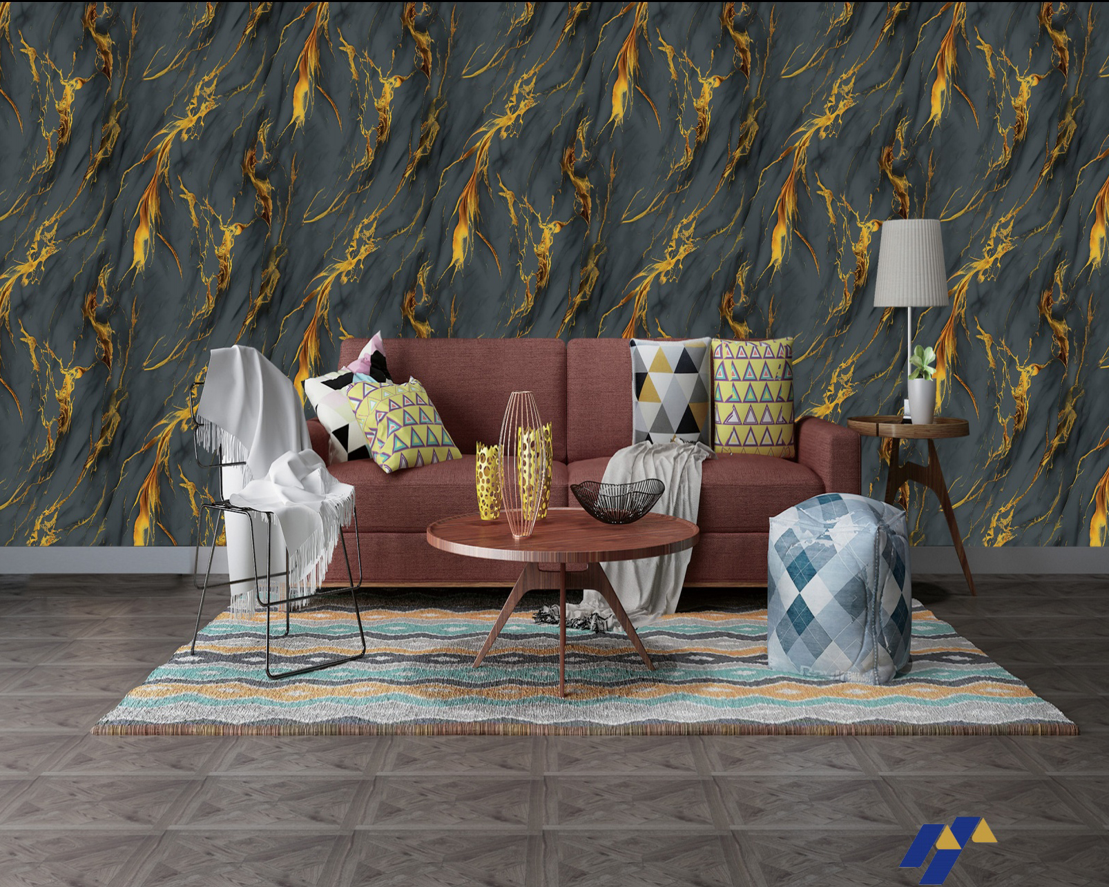 3D Deep Embossed Wallpaper T2 79