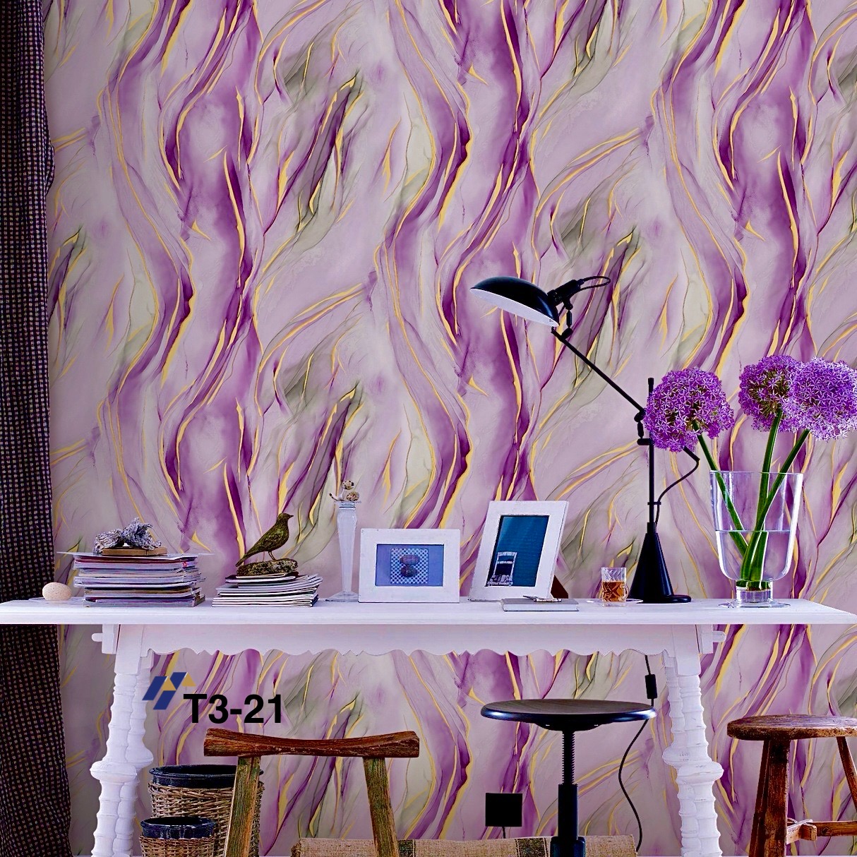 Abstract expressive style with a free flow of paints, brush strokes, lines, curves, and swirls Premium Quality 3D Deep Embossed Wallpaper T3 10, 12, 21,30,