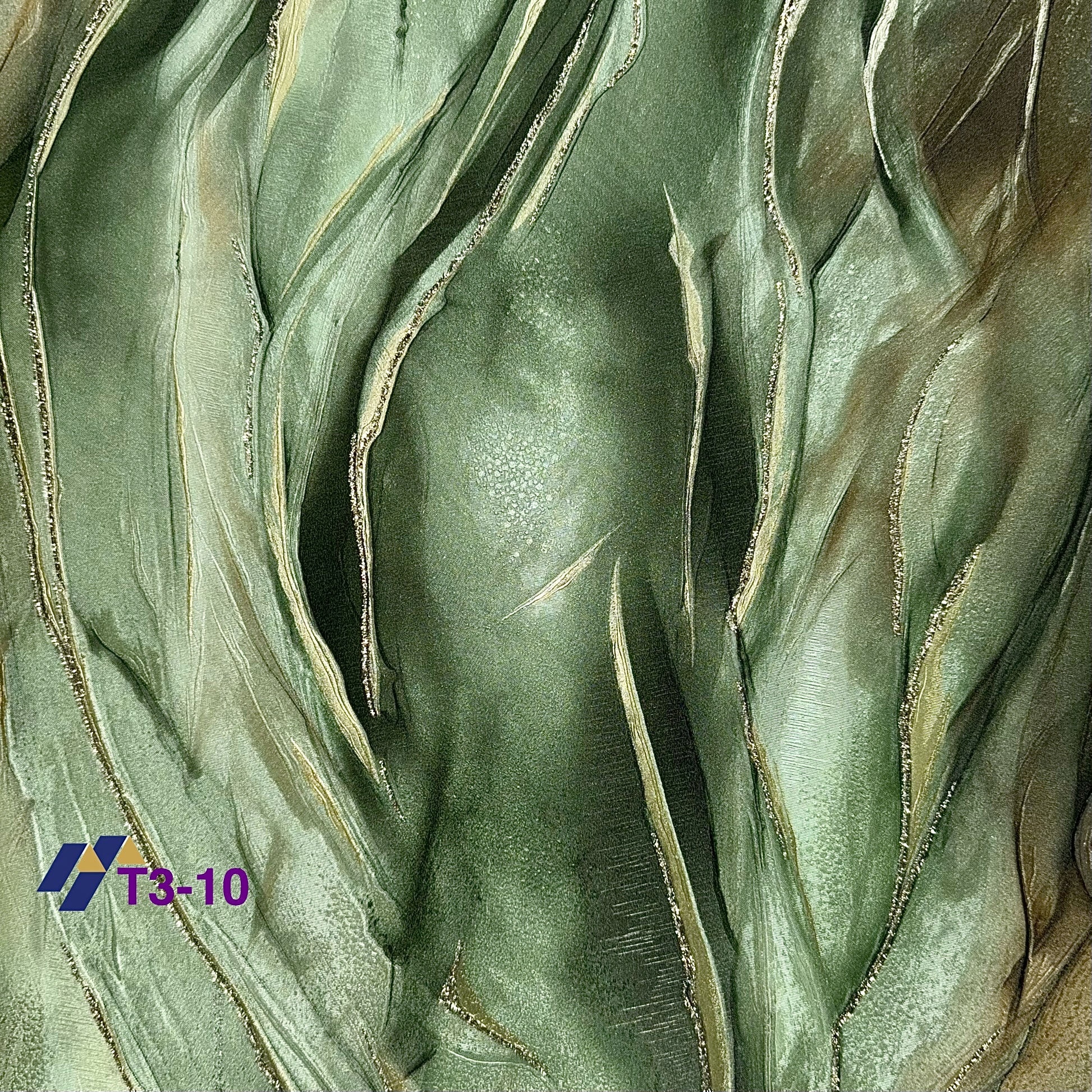 Abstract expressive style with a free flow of paints, brush strokes, lines, curves, and swirls Premium Quality 3D Deep Embossed Wallpaper T3 10, 12, 21,30, - Image 3