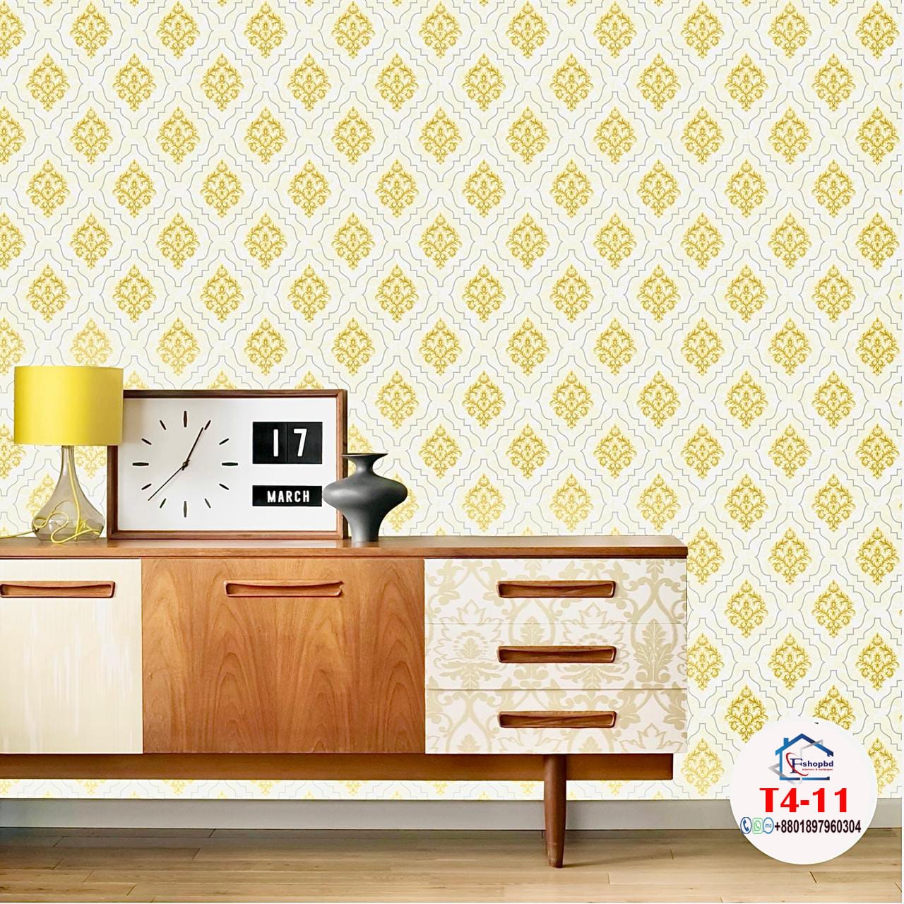 2026 Home Decoration PVC Wallpaper with Leaves Pattern Wall Covering 3D Wallpaper Home Decoration-Materials Vinyl Factory Manufacturer Cheap Price T4 11,12 - Image 4