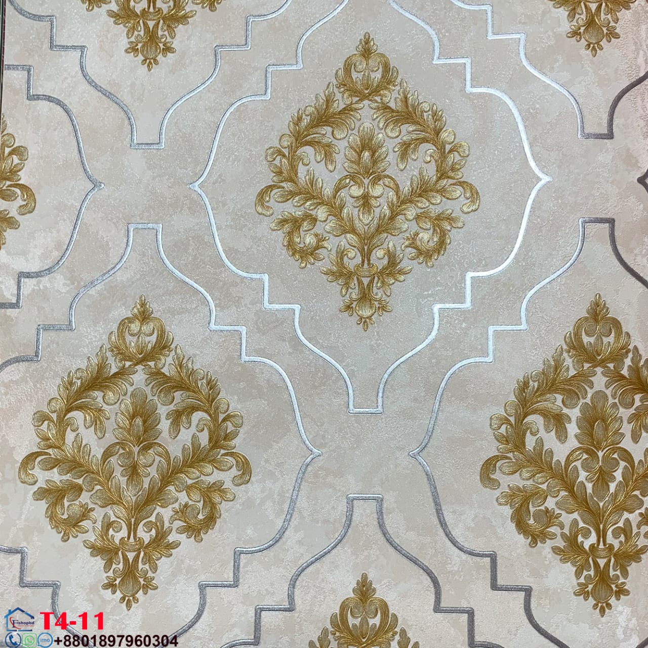 2026 Home Decoration PVC Wallpaper with Leaves Pattern Wall Covering 3D Wallpaper Home Decoration-Materials Vinyl Factory Manufacturer Cheap Price T4 11,12 - Image 2