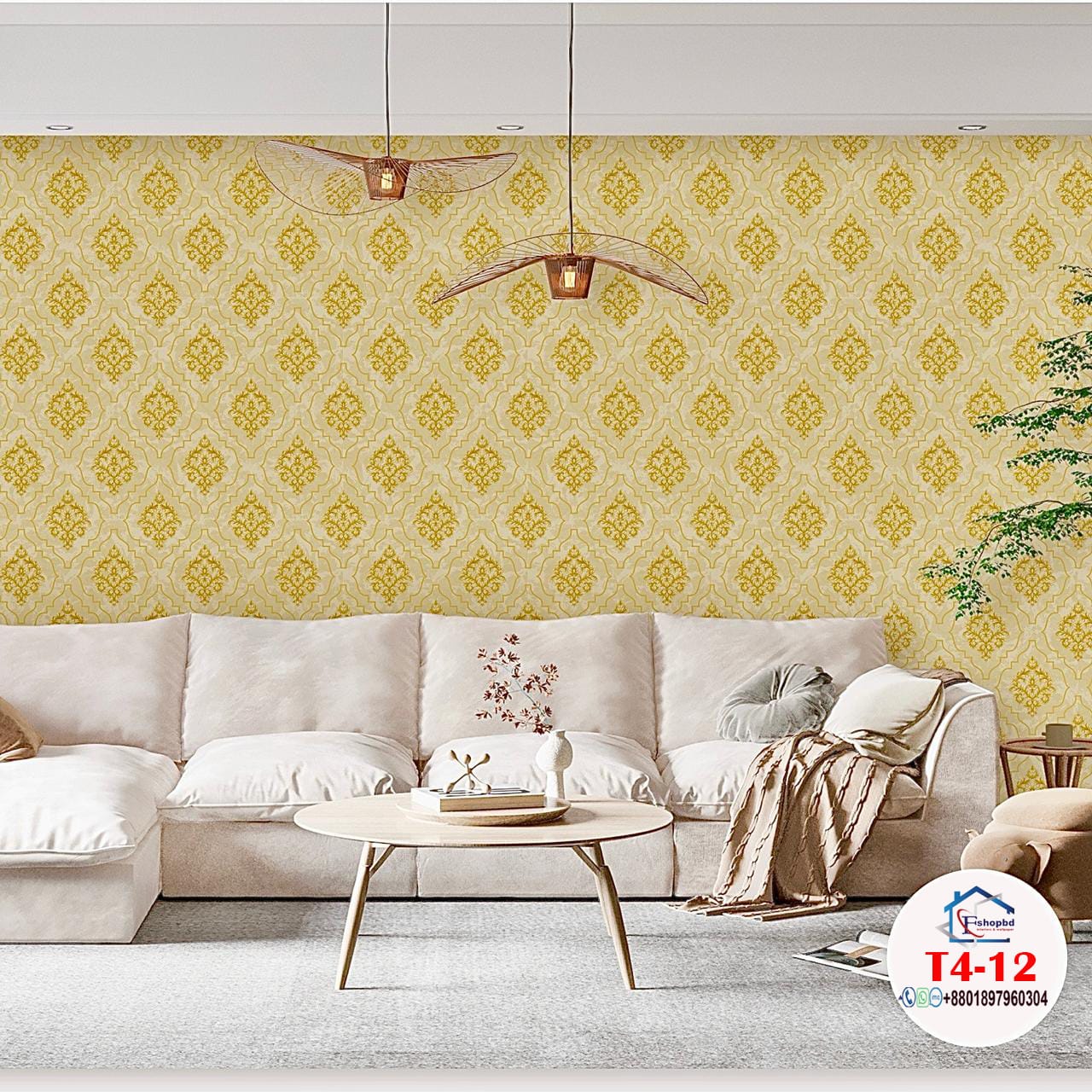 2026 Home Decoration PVC Wallpaper with Leaves Pattern Wall Covering 3D Wallpaper Home Decoration-Materials Vinyl Factory Manufacturer Cheap Price T4 11,12