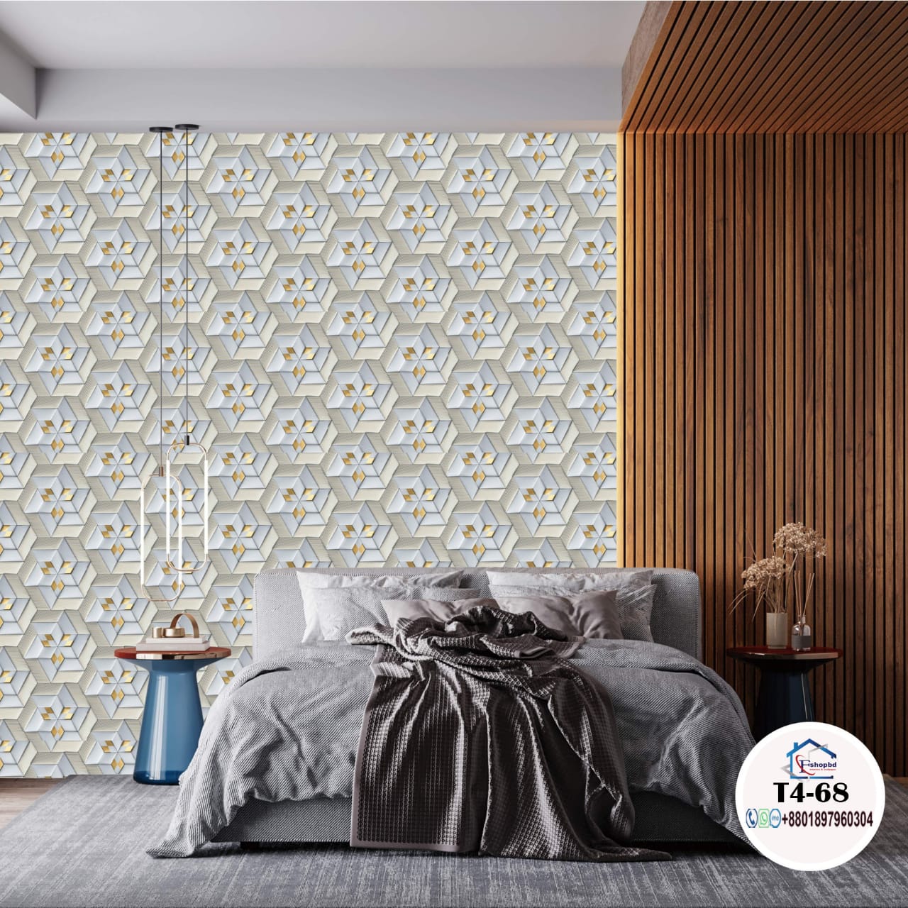 2026 Home Decoration PVC Wallpaper with Leaves Pattern Wall Covering 3D Wallpaper Home Decoration-Materials Vinyl Factory Manufacturer Cheap Price T4 68,69,70,72,73,74 - Image 8