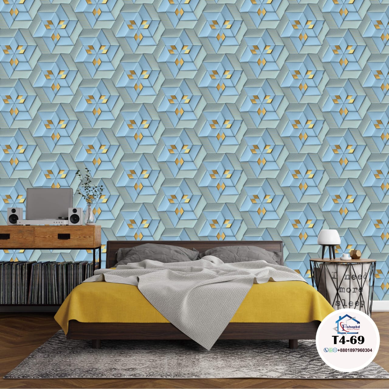 2026 Home Decoration PVC Wallpaper with Leaves Pattern Wall Covering 3D Wallpaper Home Decoration-Materials Vinyl Factory Manufacturer Cheap Price T4 68,69,70,72,73,74 - Image 9