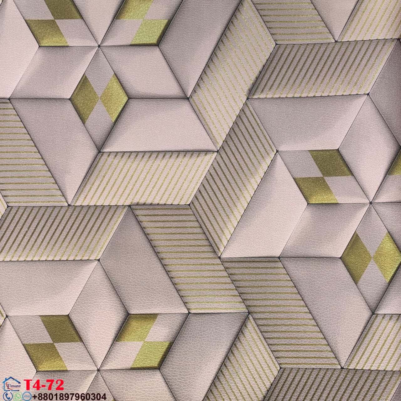 2026 Home Decoration PVC Wallpaper with Leaves Pattern Wall Covering 3D Wallpaper Home Decoration-Materials Vinyl Factory Manufacturer Cheap Price T4 68,69,70,72,73,74 - Image 5