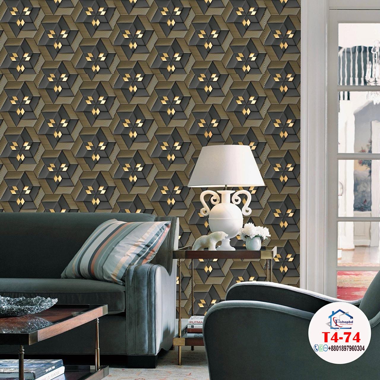 2026 Home Decoration PVC Wallpaper with Leaves Pattern Wall Covering 3D Wallpaper Home Decoration-Materials Vinyl Factory Manufacturer Cheap Price T4 68,69,70,72,73,74 - Image 13