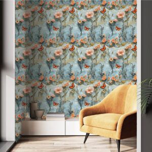 Modern Abstract Golden White Leaves Canvas Wall Art 3D Wallpaper T5 14